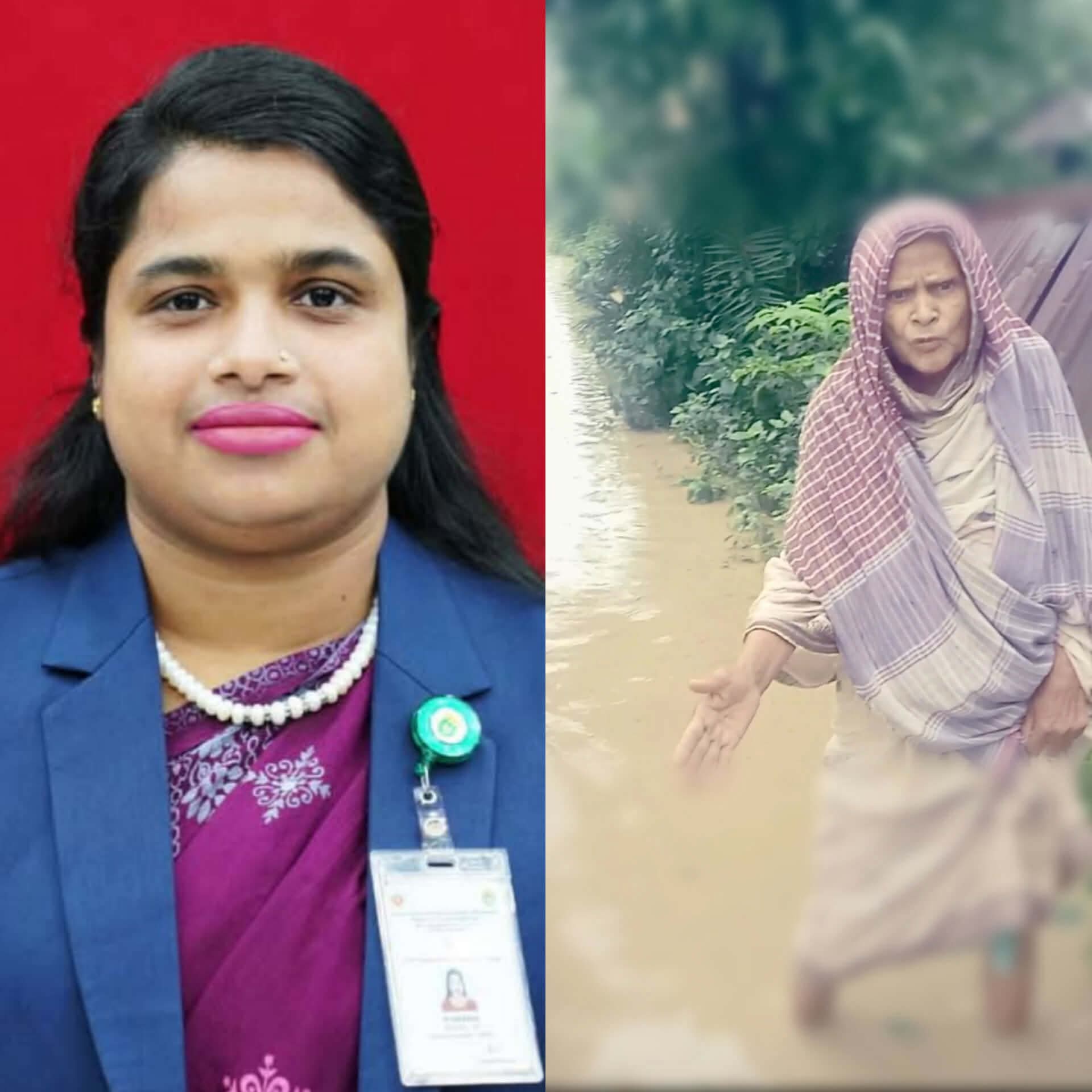 সংবাদ প্রকাশের পর ইউএনওর সহায়তা পেলেন জলাবদ্ধতায় ক্ষতিগ্রস্ত অসহায় নারী