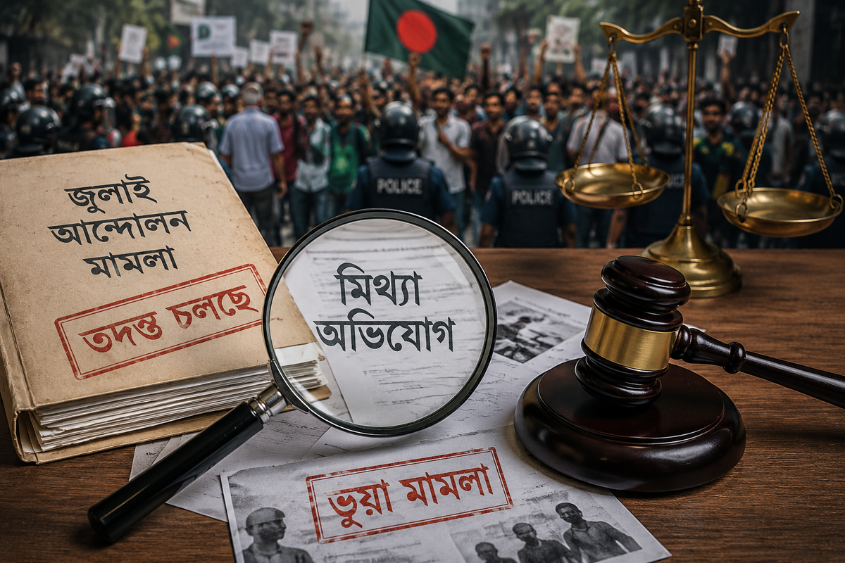 জুলাই আন্দোলনের নামে মিথ্যা হত্যা মামলার জাল, তদন্তে বাদীদের বিরুদ্ধেই ব্যবস্থার উদ্যোগ