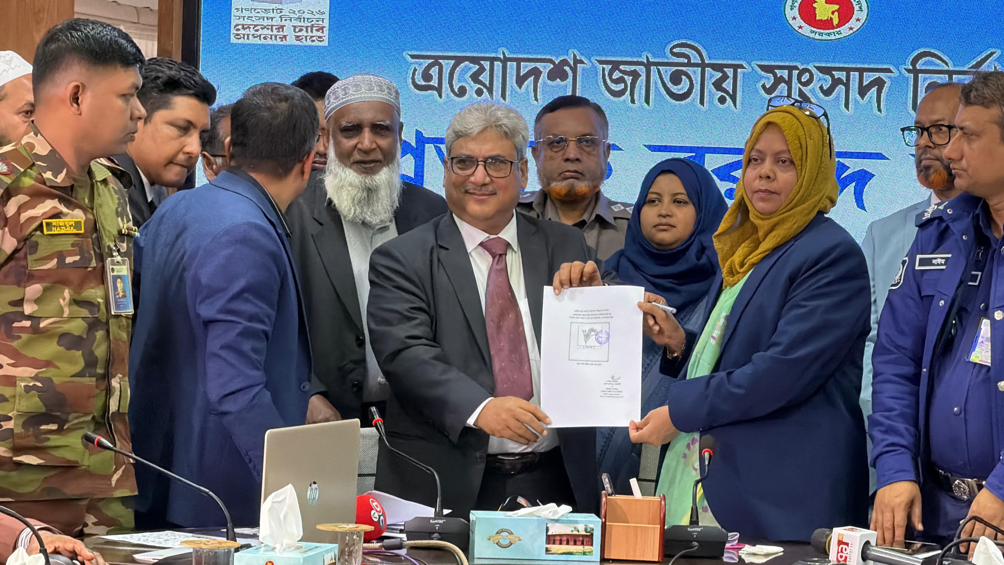 রাজশাহীতে সম্পন্ন হলো ত্রয়োদশ জাতীয় সংসদ নির্বাচনের প্রতীক বরাদ্দ