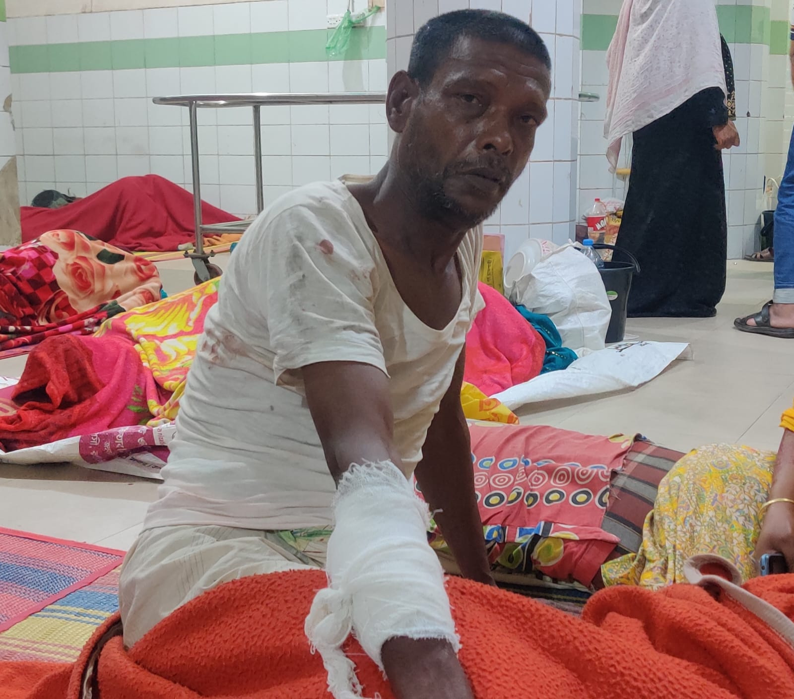 জমি নিয়ে বিরোধে হামলা, প্রাণে বেঁচে গেলো কুরমান থানায় অভিযোগ