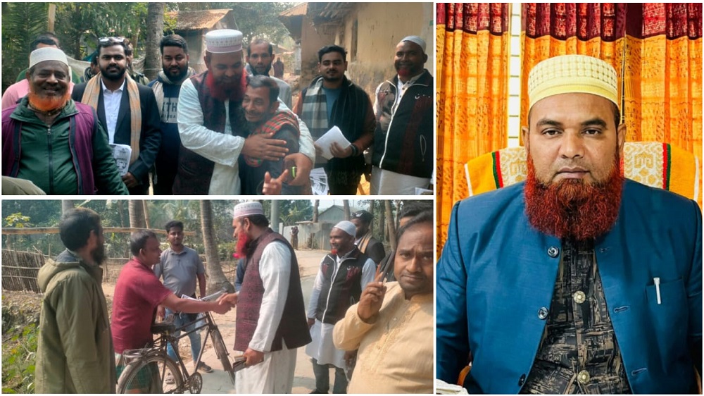 দূর্গাপুর-পুঠিয়ায় ভোটের মাঠে সক্রিয় জামায়াত প্রার্থী মনজুর রহমান