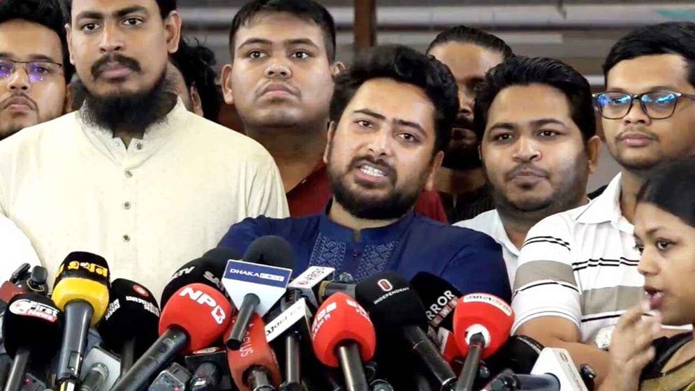 জুলাই অভ্যুত্থানের ইতিহাস দলীয়করণের ঊর্ধ্বে রাখার আহ্বান নাহিদ ইসলামের