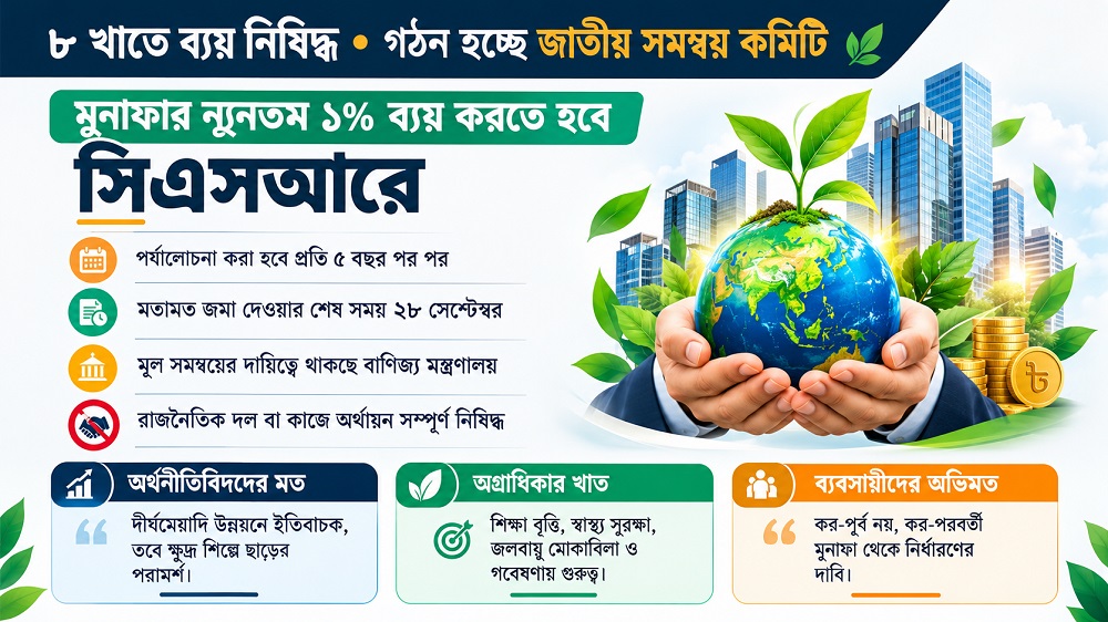 সিএসআর নীতিমালায় রাজনৈতিক অনুদানে নিষেধাজ্ঞা