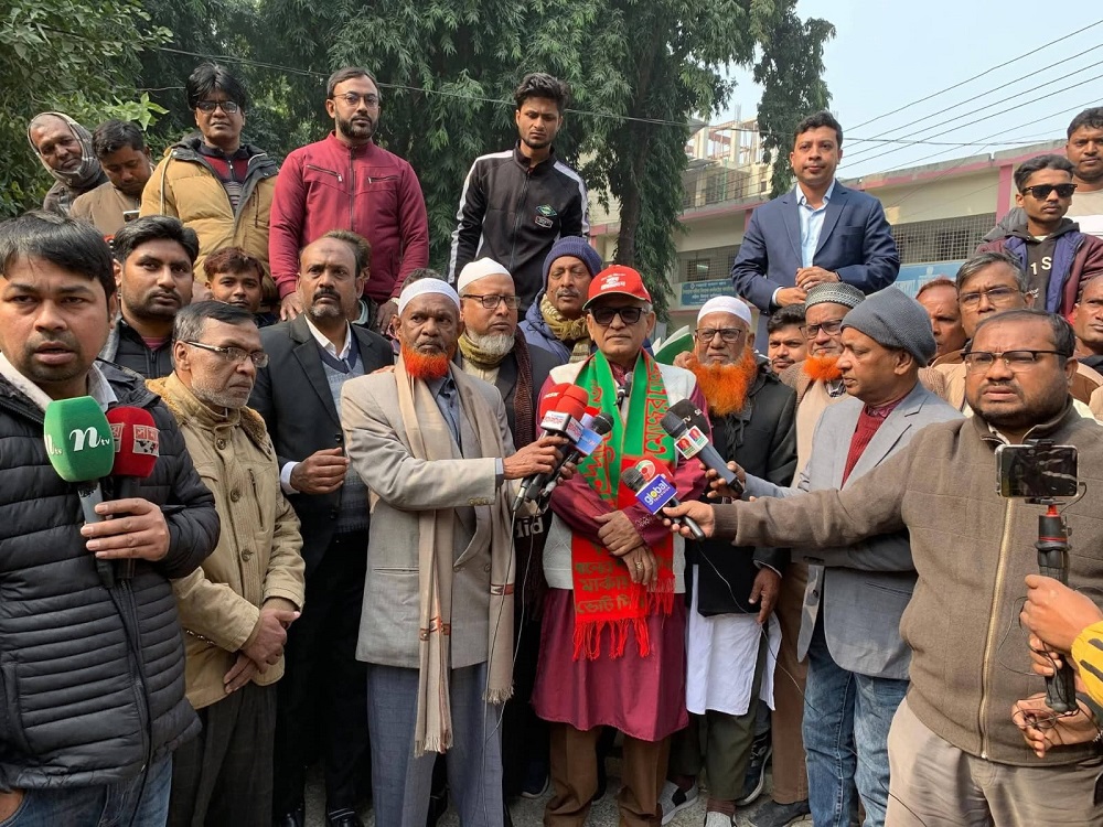 রাজশাহী-১ আসনে শরীফ উদ্দীনের মনোনয়ন ফরম উত্তোলন