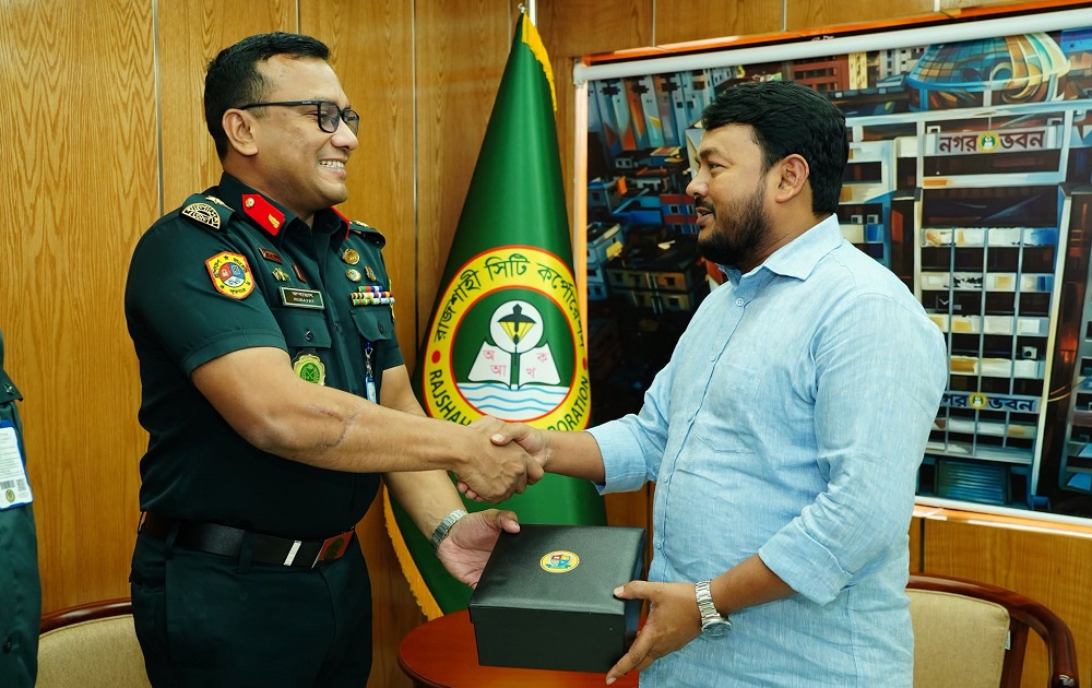 রাজশাহী সিটি কর্পোরেশন প্রশাসকের সঙ্গে কারা প্রশিক্ষণ কেন্দ্রের কমান্ড্যান্টের সৌজন্য সাক্ষাৎ
