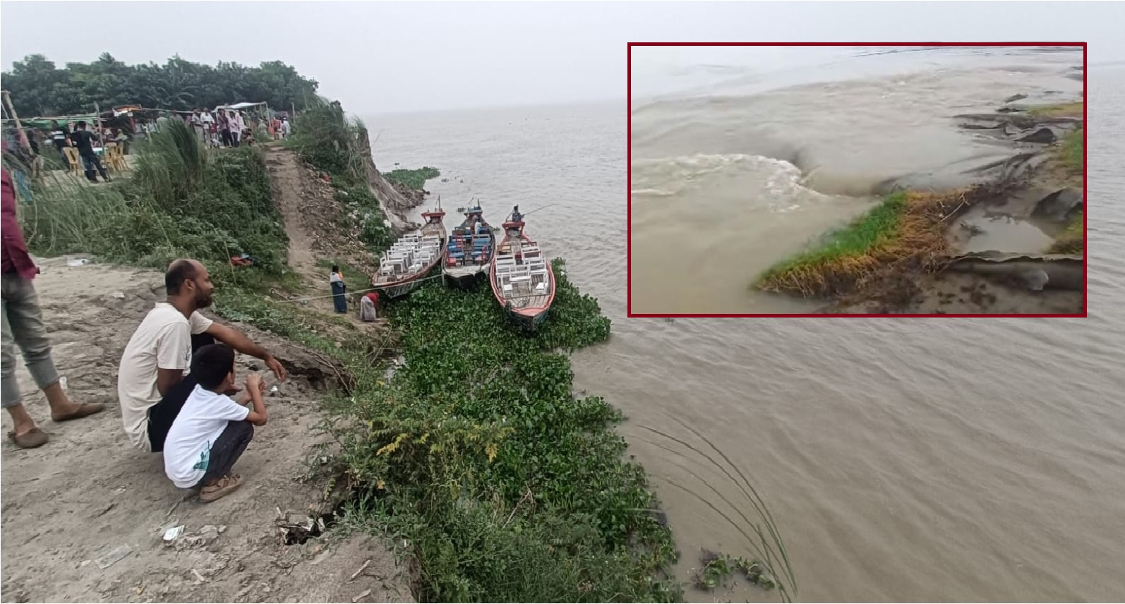 উজানের ঢলে রাজশাহীতে পদ্মার পানি বাড়ছে, নিম্নাঞ্চলের চরে প্রবেশ শুরু