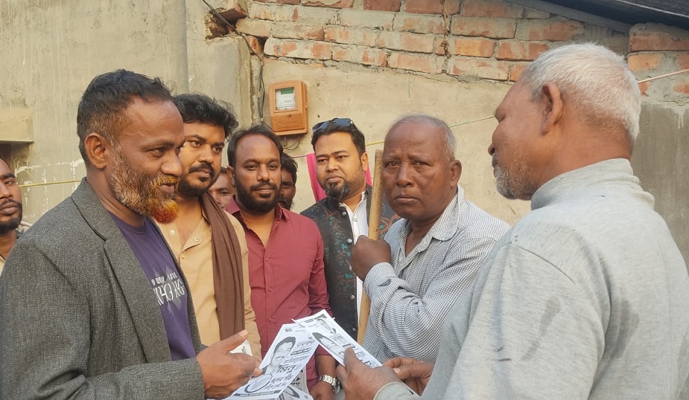 রাজশাহী-২: বিএনপি প্রার্থীর পক্ষে যুবদলের গণসংযোগ