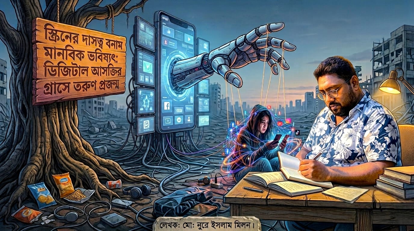 স্ক্রিনের দাসত্ব বনাম মানবিক ভবিষ্যৎ