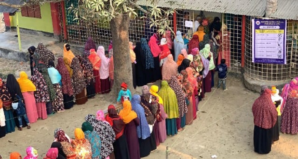 রাজশাহীতে উৎসবমুখর পরিবেশে ভোটগ্রহণ শুরু